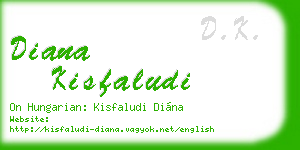 diana kisfaludi business card