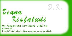 diana kisfaludi business card